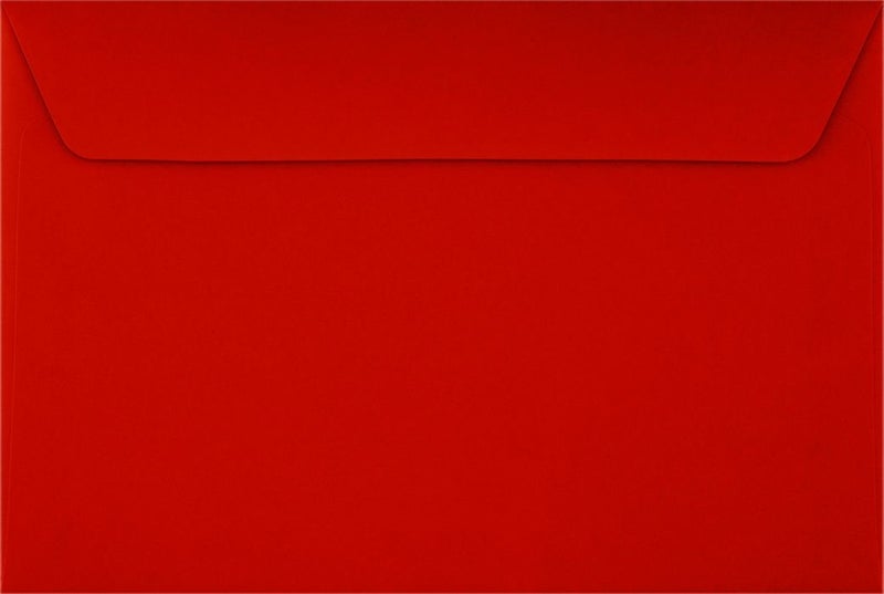 LUXPaper 6 x 9 Booklet Envelopes | Holiday Red | 60lb. Text | 50 Qty - Image 1